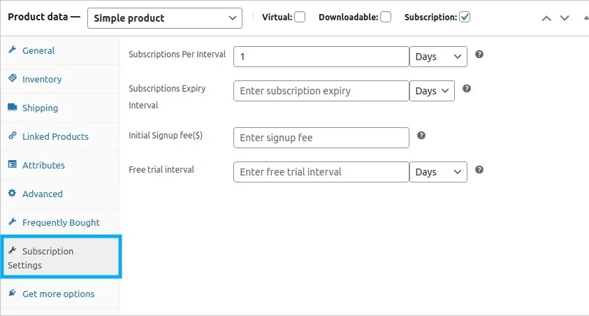 Subscriptions for WooCommerce ekran görüntüsü 3