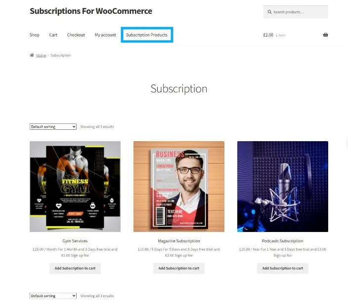 Subscriptions for WooCommerce ekran görüntüsü 4