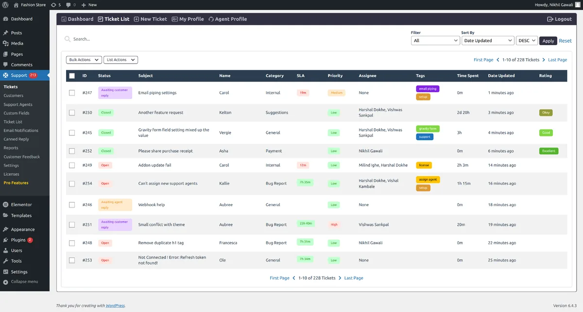 SupportCandy – AI Customer Support Ticket System & Live Chatbot Agent ekran görüntüsü 2