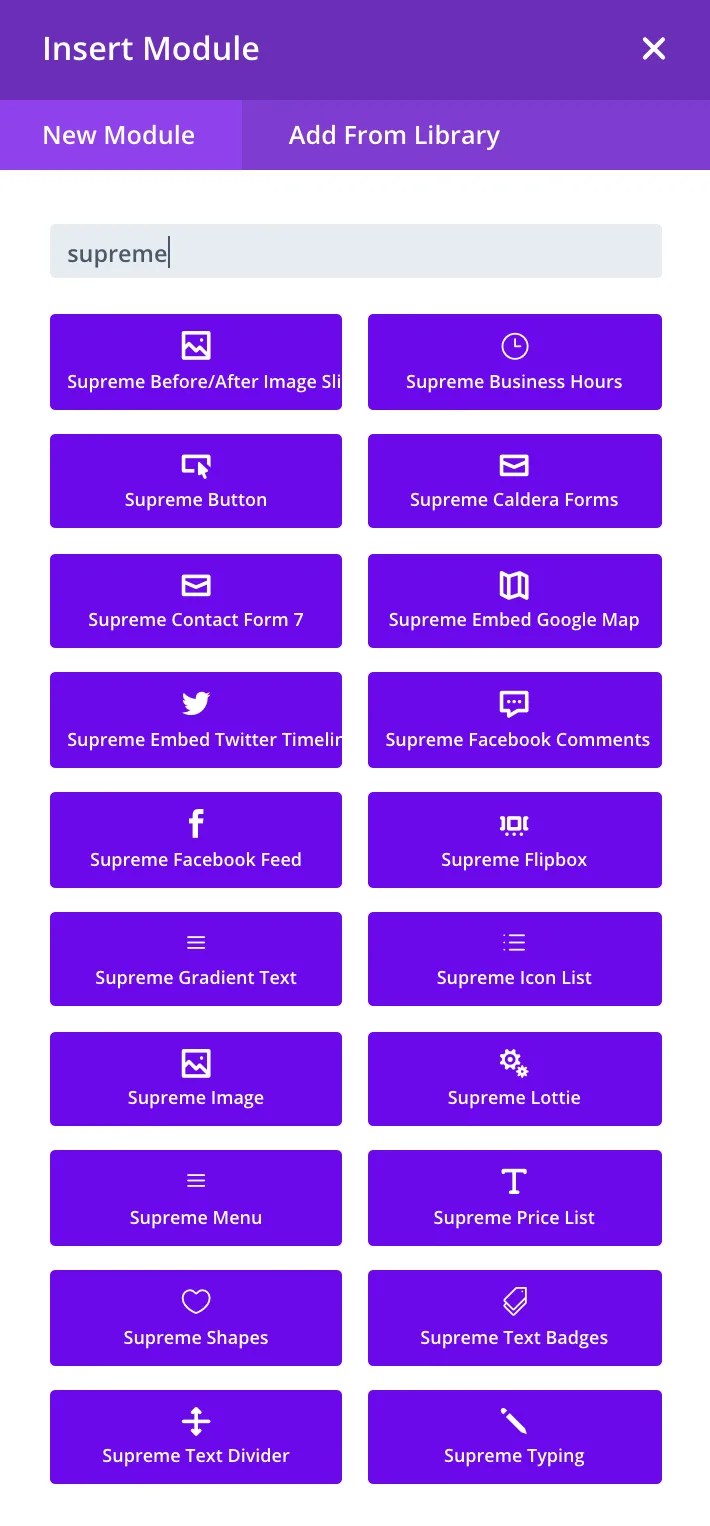Supreme Modules Lite – Divi Theme, Extra Theme and Divi Builder ekran görüntüsü 1