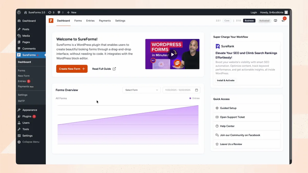 SureForms – Contact Form Builder, AI Forms, Payment Form, Survey & Quiz ekran görüntüsü 2