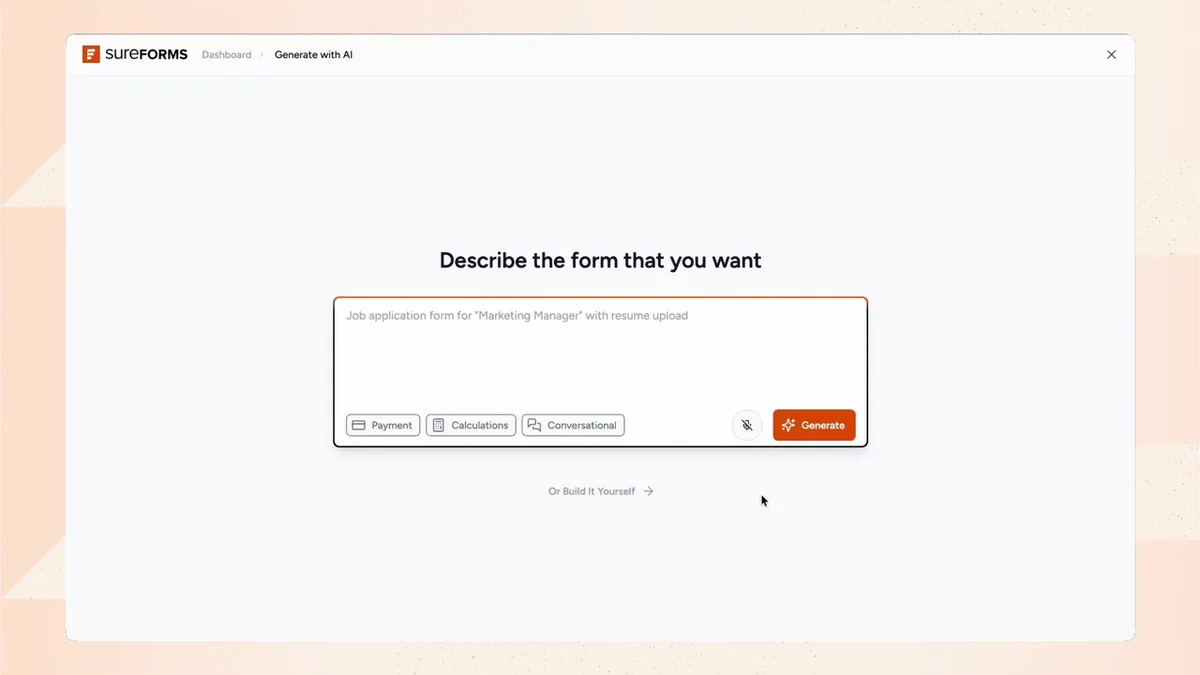 SureForms – Contact Form Builder, AI Forms, Payment Form, Survey & Quiz ekran görüntüsü 3