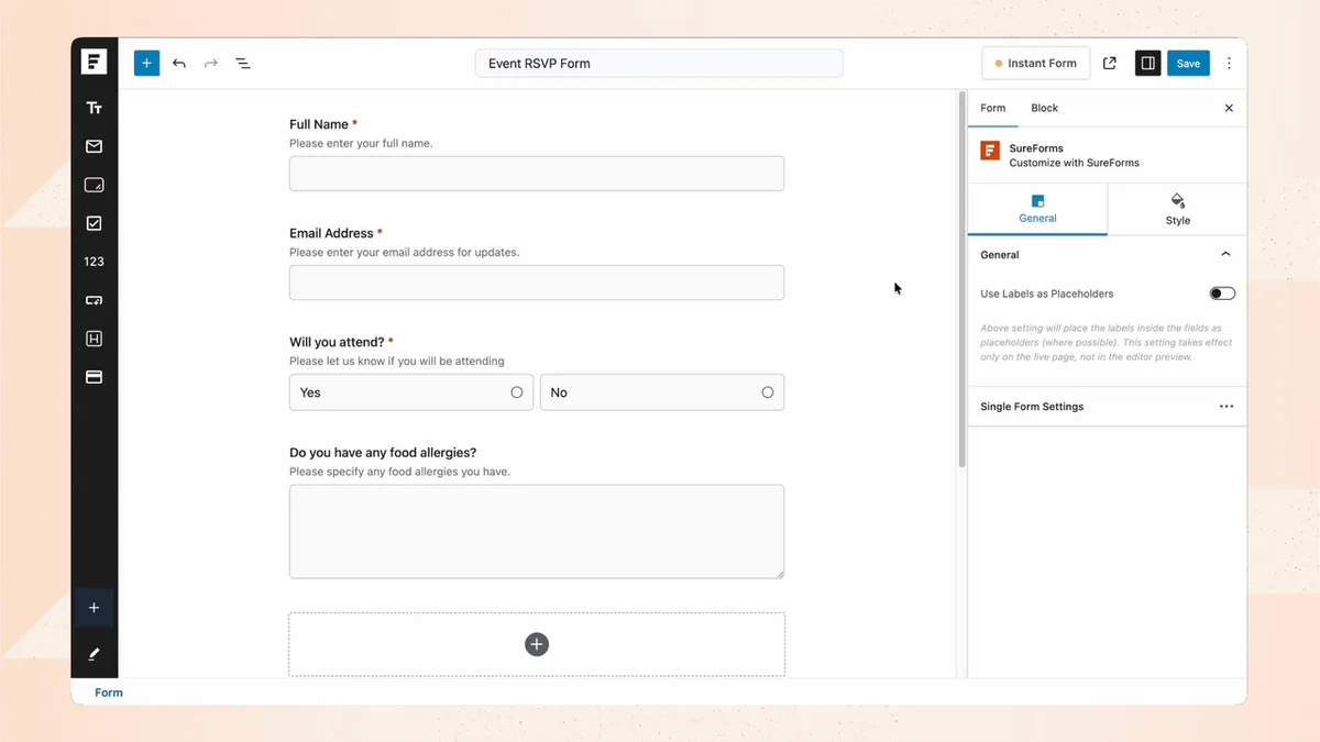 SureForms – Contact Form Builder, AI Forms, Payment Form, Survey & Quiz ekran görüntüsü 4