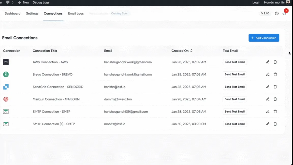 SureMail – SMTP and Email Logs Plugin with Amazon SES, Postmark, and Other Providers ekran görüntüsü 4