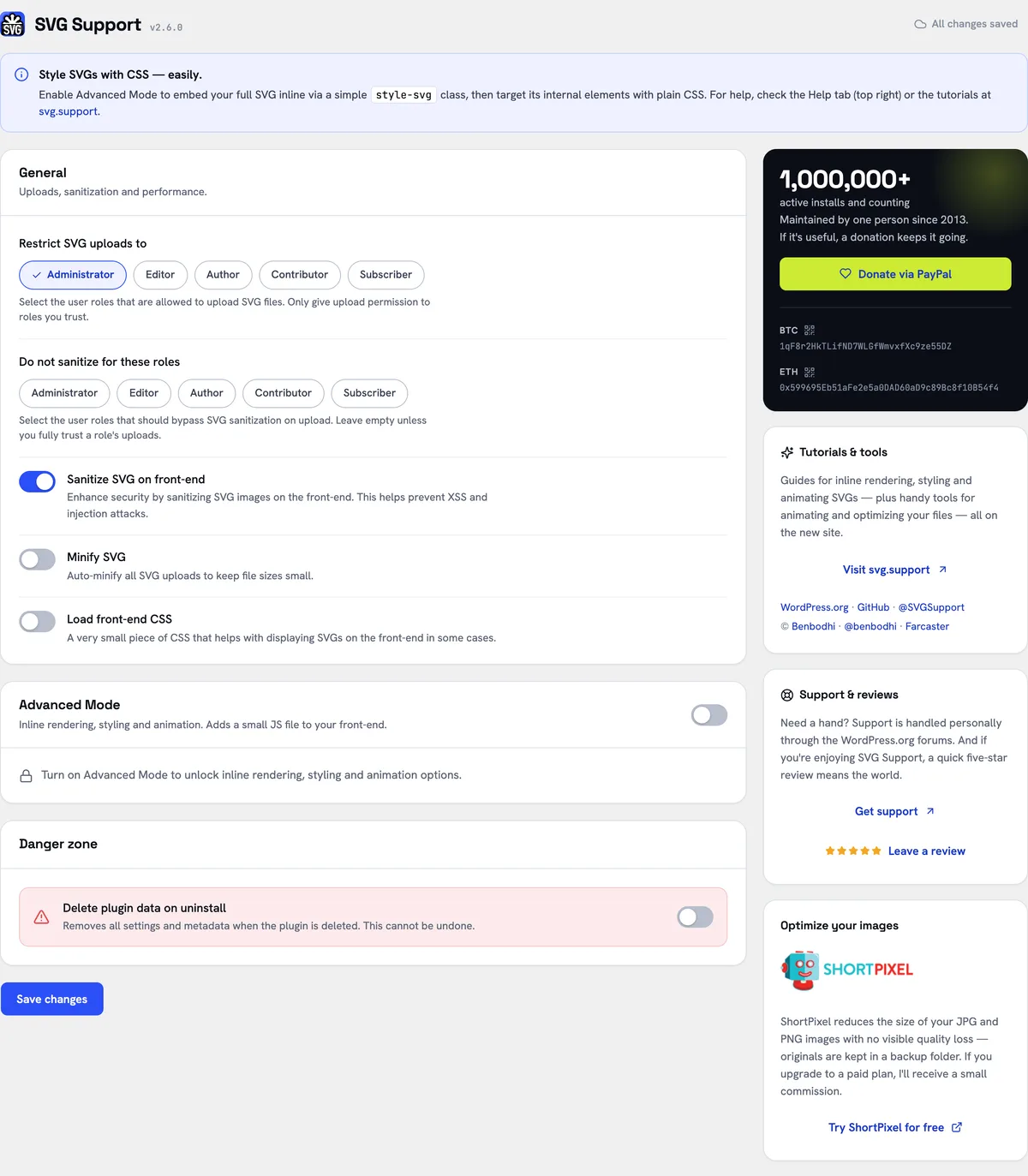 SVG Support ekran görüntüsü 1