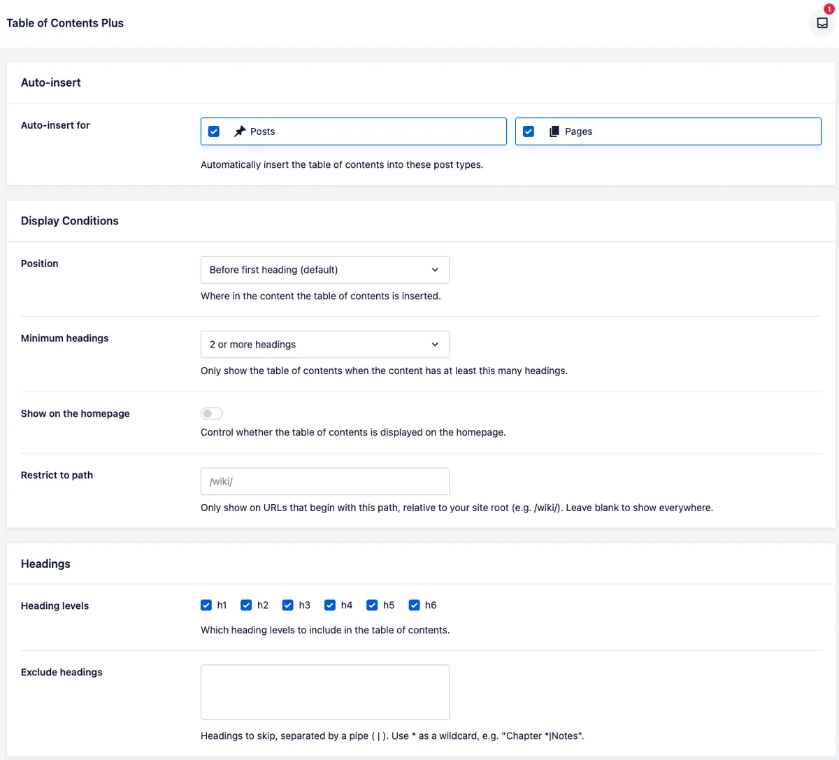 Table of Contents Plus – Automatic Table of Contents for Posts & Pages ekran görüntüsü 2