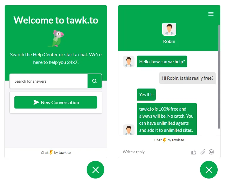 Tawk.To Live Chat ekran görüntüsü 2
