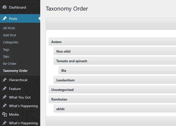 Category Order and Taxonomy Terms Order ekran görüntüsü 2