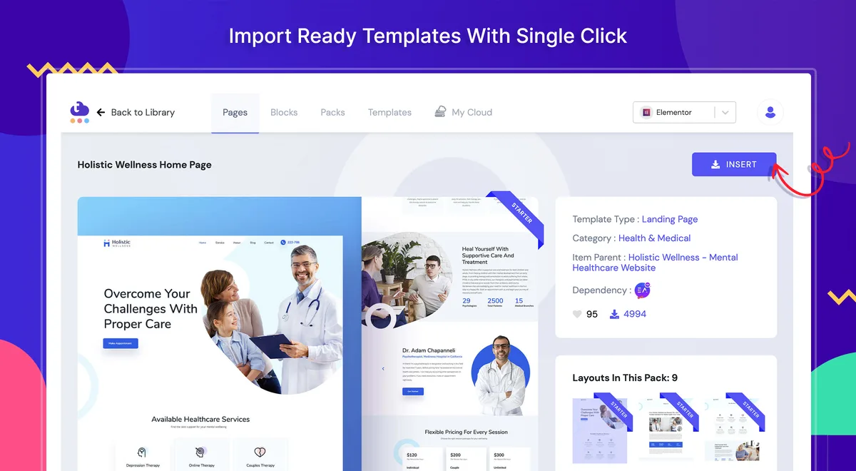 Templately – Elementor & Gutenberg Template Library: 6500+ Free & Pro Ready Templates And Cloud! ekran görüntüsü 1