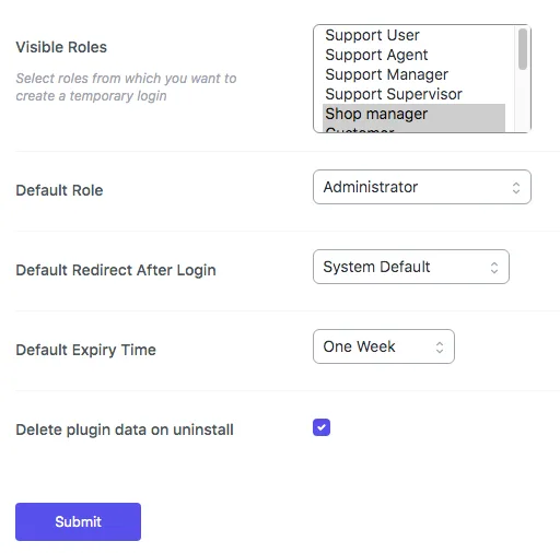 Temporary Login Without Password ekran görüntüsü 3