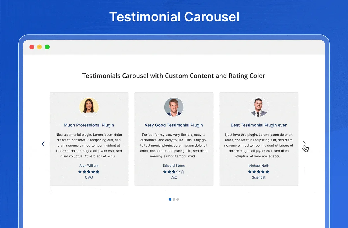 Real Testimonials – Testimonial Slider, Collect Customer Reviews and Video Testimonials ekran görüntüsü 2