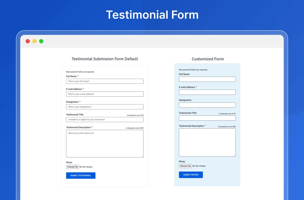 Real Testimonials – Testimonial Slider, Collect Customer Reviews and Video Testimonials ekran görüntüsü 4