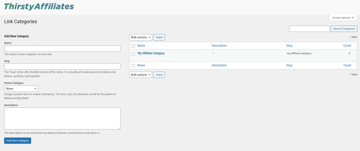 ThirstyAffiliates – Affiliate Links, Link Branding, Link Tracking & Marketing Plugin ekran görüntüsü 4