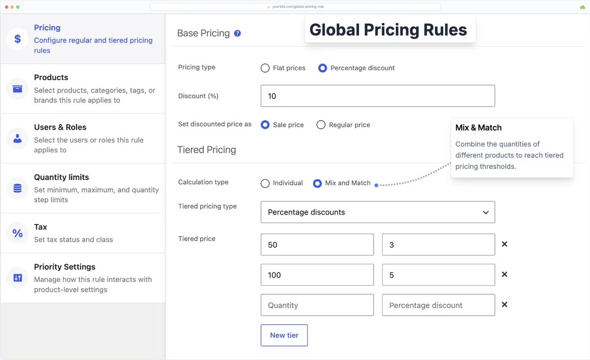 Tiered Pricing Table for WooCommerce ekran görüntüsü 3