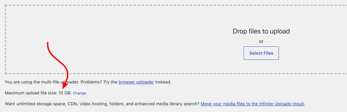 Big File Uploads – Increase Maximum File Upload Size ekran görüntüsü 4
