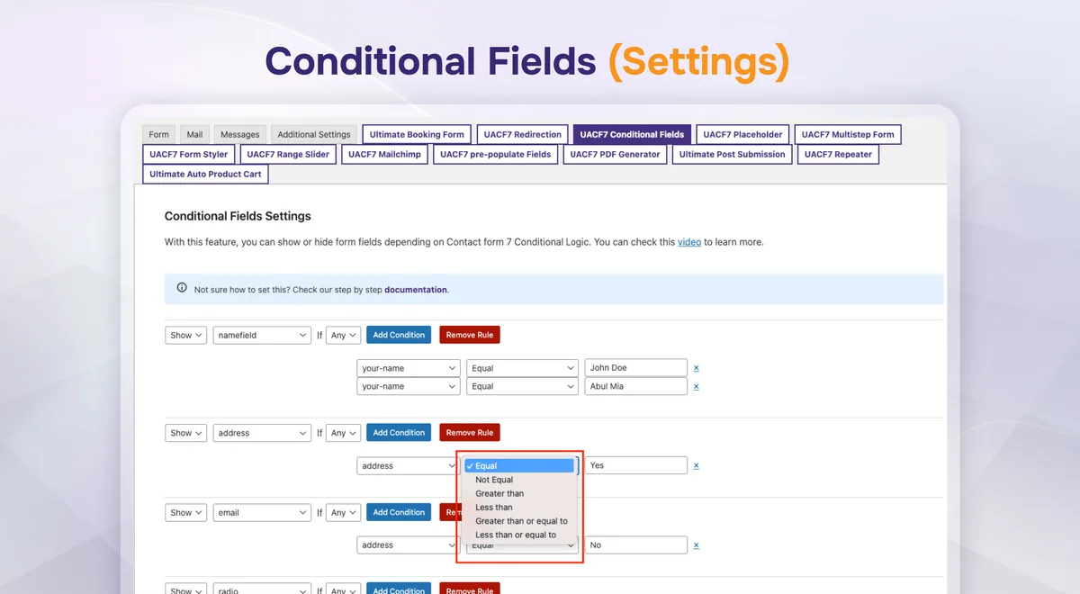 Ultra Addons for Contact Form 7 ekran görüntüsü 4