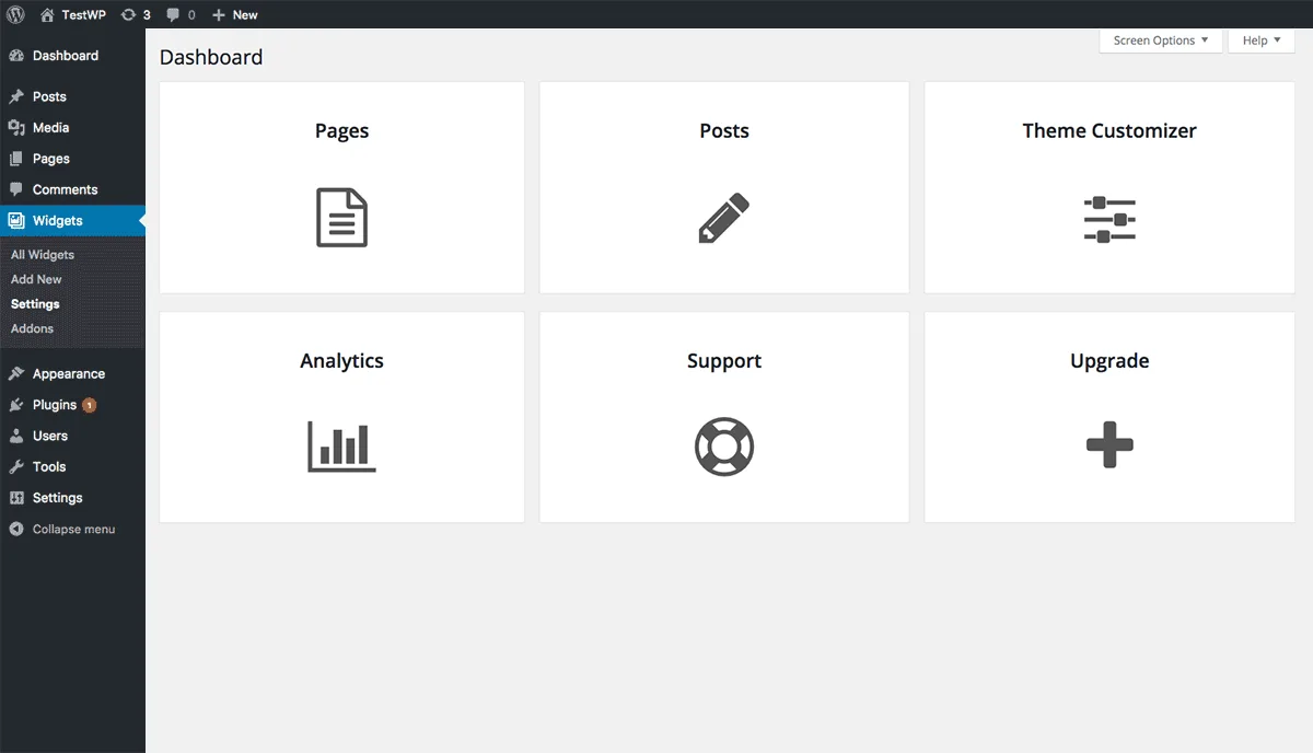 Ultimate Dashboard – Custom WordPress Dashboard ekran görüntüsü 1