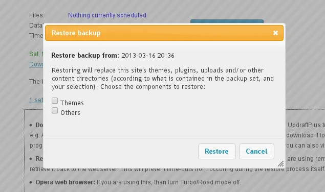 UpdraftPlus: WP Backup & Migration Plugin ekran görüntüsü 3