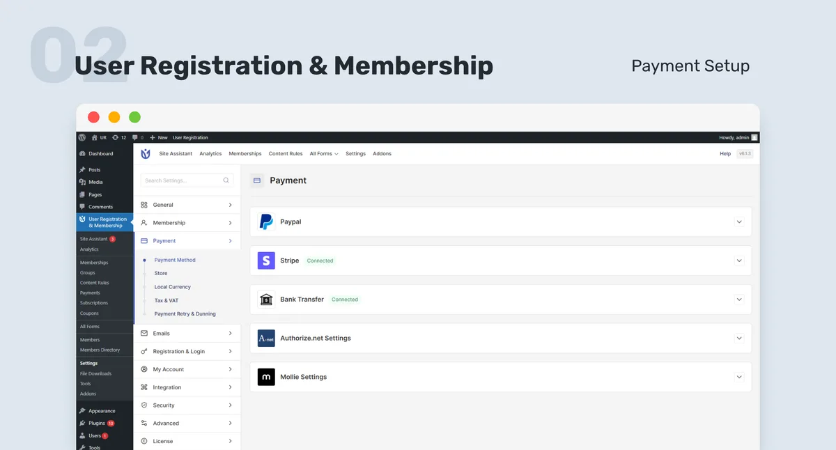 User Registration & Membership – Free & Paid Memberships, Subscriptions, Content Restriction, User Profile, Custom User Registration & Login Builder ekran görüntüsü 2