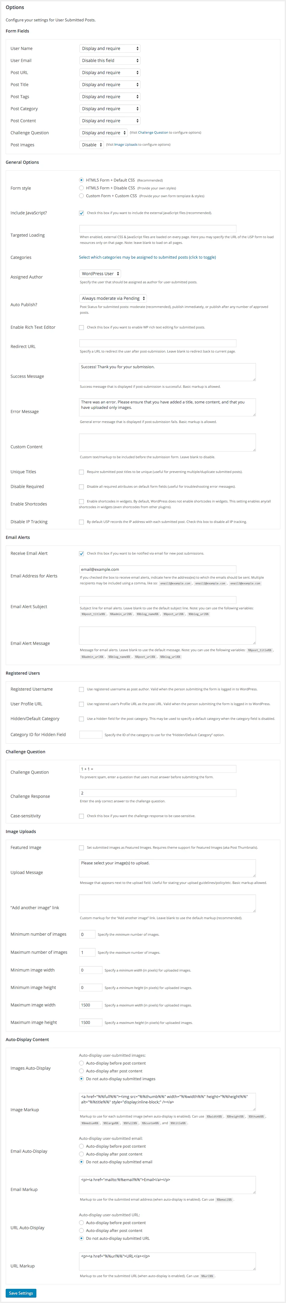 User Submitted Posts – Enable Users to Submit Posts from the Front End ekran görüntüsü 2