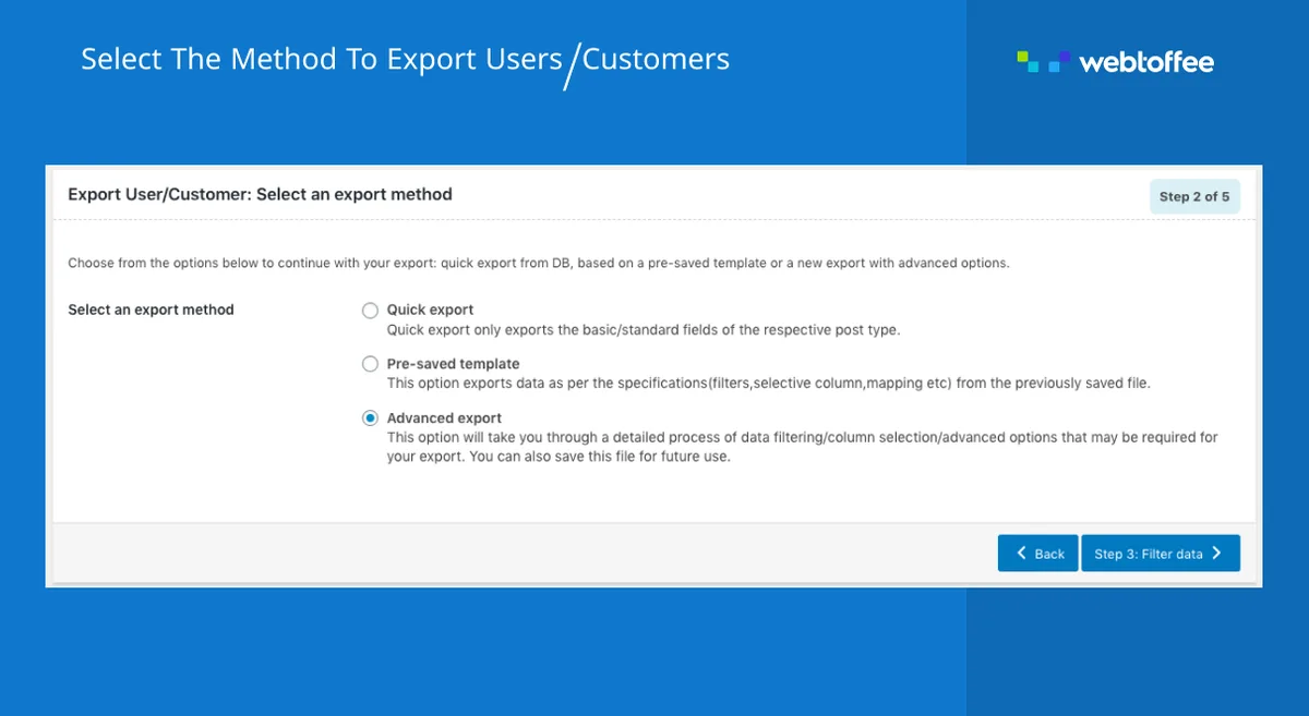 Export and Import Users and Customers ekran görüntüsü 2