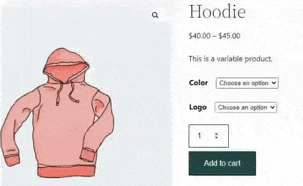 Variation Price Display Range for WooCommerce ekran görüntüsü 1