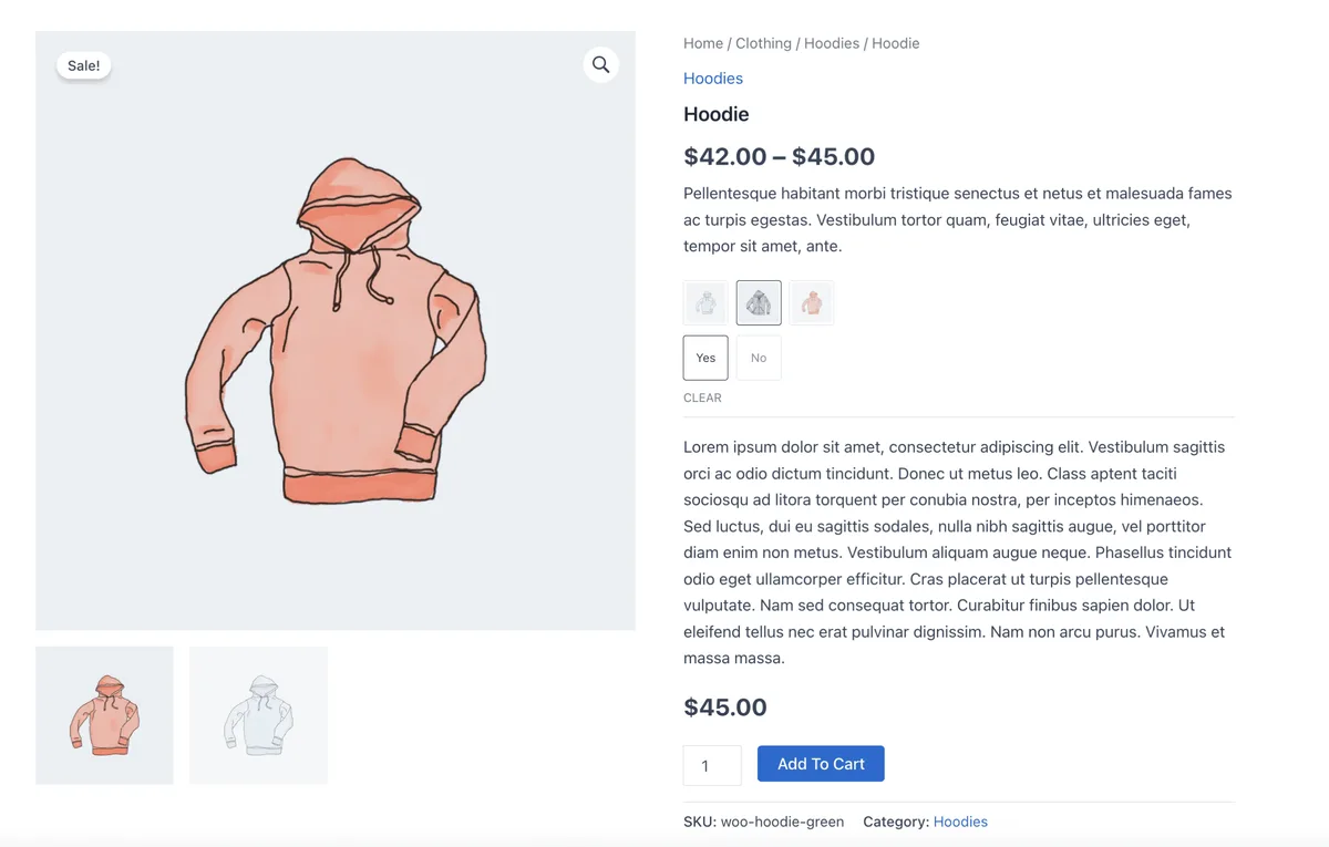 Variation Swatches for WooCommerce – Color, Image & Size Swatches ekran görüntüsü 3