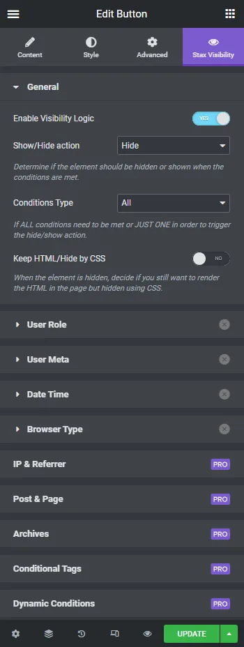 Visibility Logic for Elementor ekran görüntüsü 1