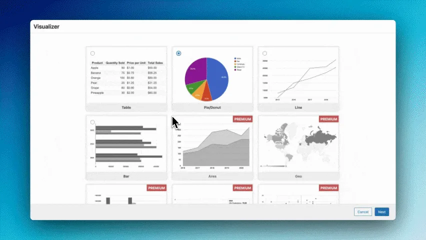 Visualizer – Tables & Charts Manager with Built-in AI Generator ekran görüntüsü 2