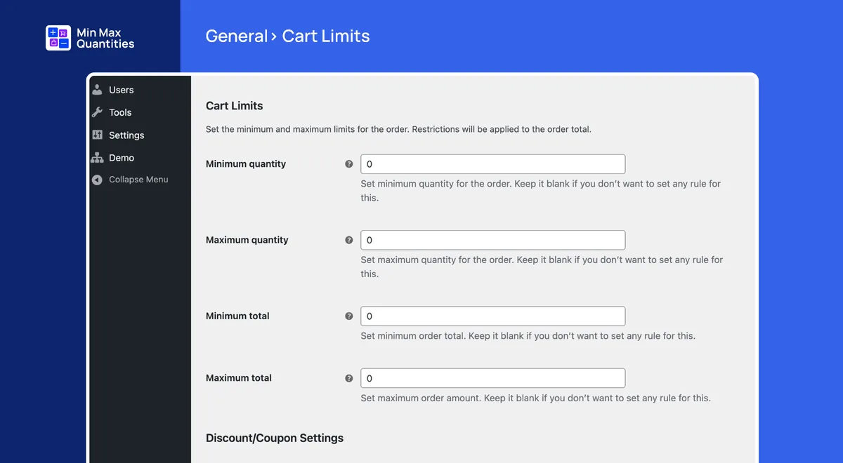 Min Max Quantities – Set Minimum/Maximum Quantity & Price Limits with Step Control for WooCommerce ekran görüntüsü 2
