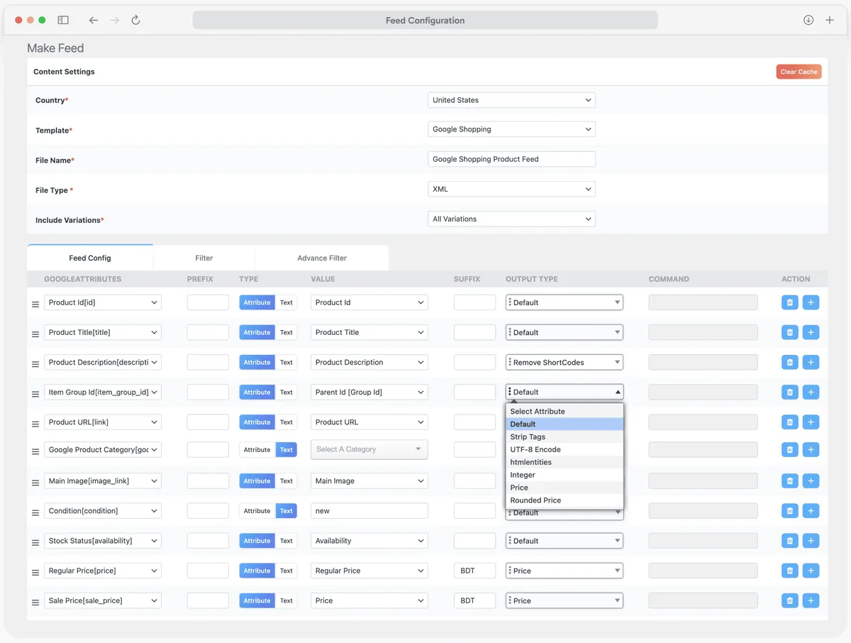 Product Feed Manager for WooCommerce – CTX Feed – Support 220+ Shopping & Social Channels ekran görüntüsü 1