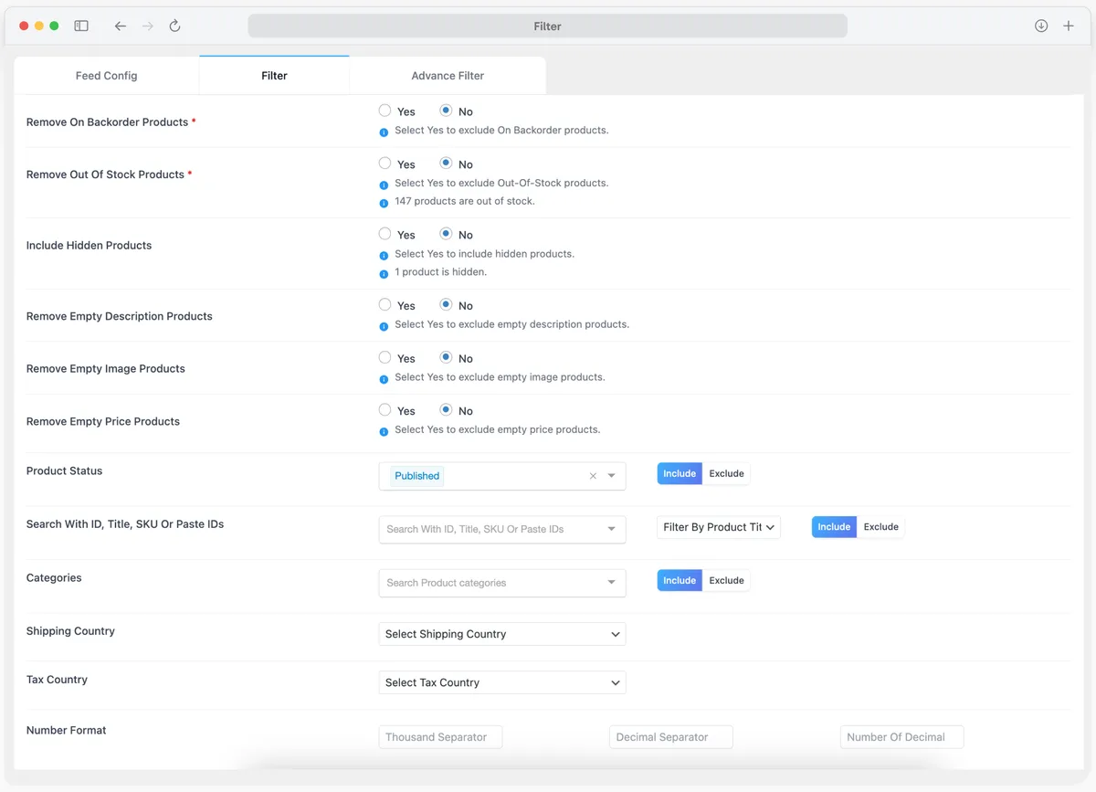 Product Feed Manager for WooCommerce – CTX Feed – Support 220+ Shopping & Social Channels ekran görüntüsü 4