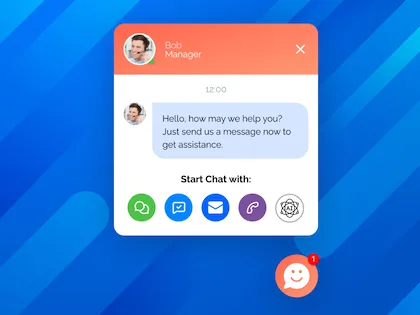 Chat Button & Custom ChatGPT-Powered Bot by GetButton.io ekran görüntüsü 1