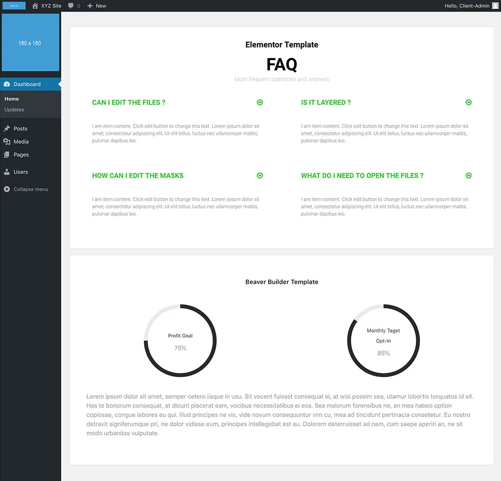 White Label CMS ekran görüntüsü 1