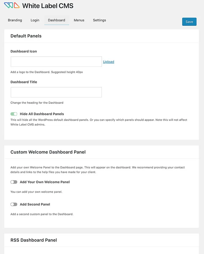 White Label CMS ekran görüntüsü 4