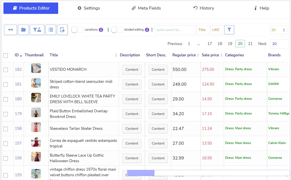 BEAR – Bulk Editor and Products Manager Professional for WooCommerce by Pluginus.Net ekran görüntüsü 1