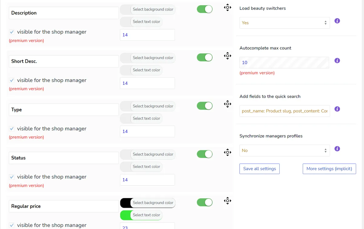 BEAR – Bulk Editor and Products Manager Professional for WooCommerce by Pluginus.Net ekran görüntüsü 3