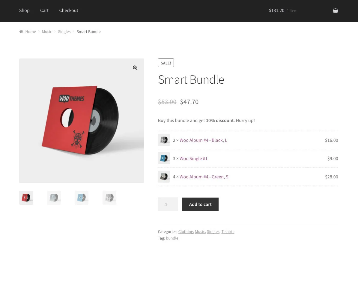 WPC Product Bundles for WooCommerce ekran görüntüsü 4