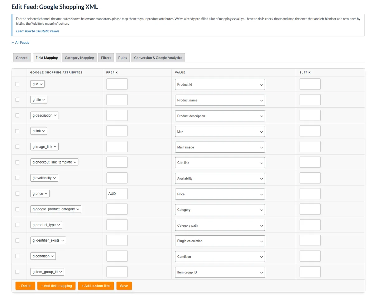 Product Feed PRO for WooCommerce by AdTribes – Product Feeds for WooCommerce ekran görüntüsü 3