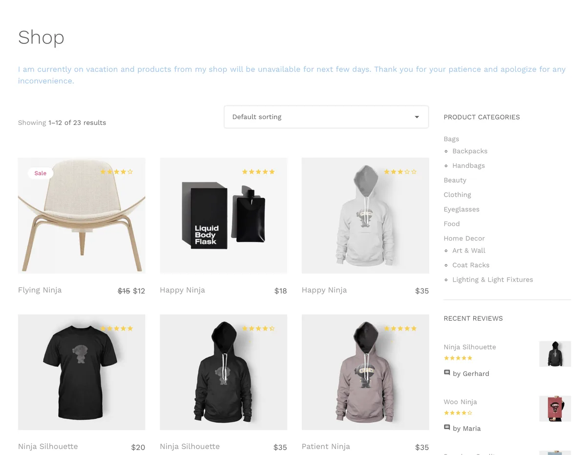 Store Vacation Lite for WooCommerce ekran görüntüsü 4
