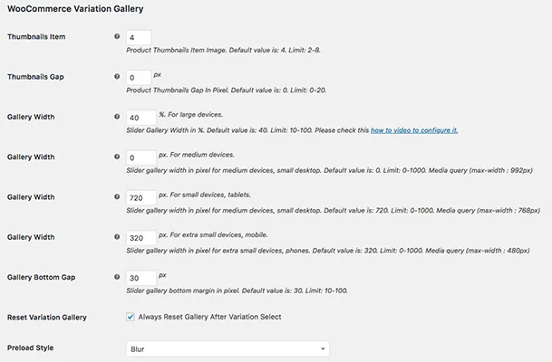 Additional Variation Images Gallery for WooCommerce ekran görüntüsü 3