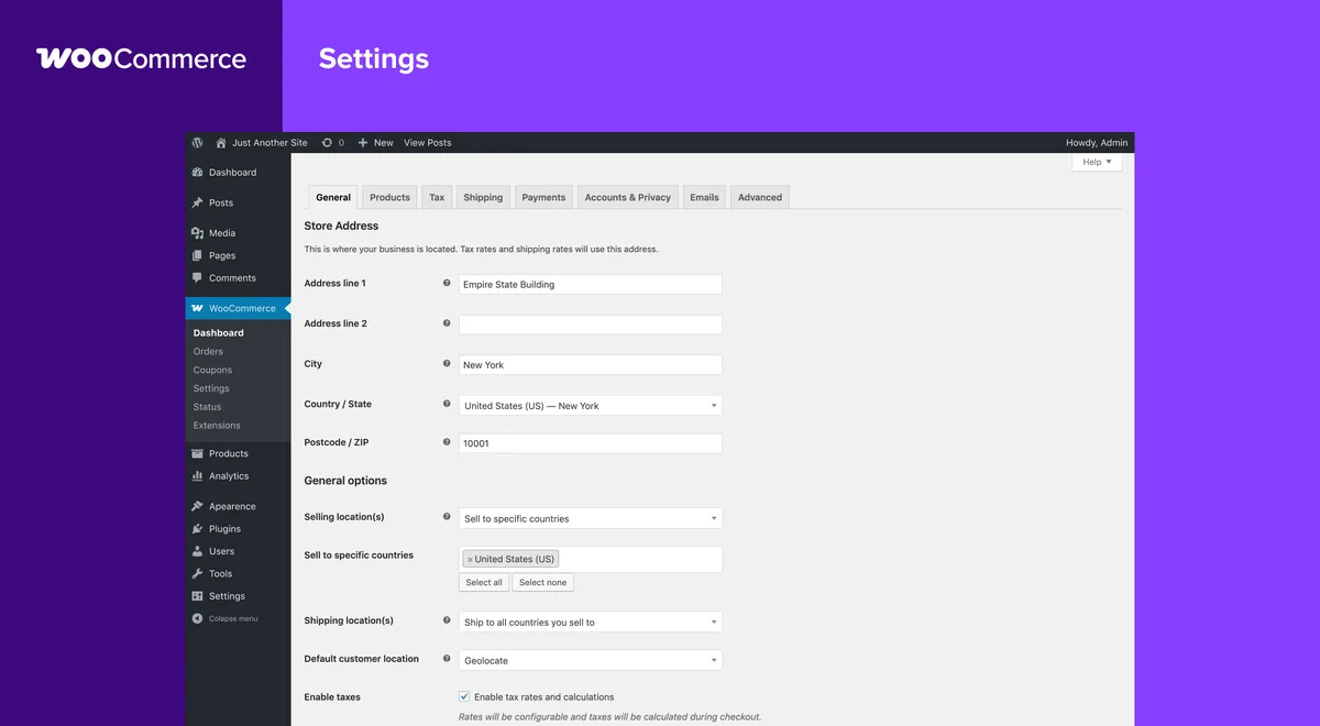 WooCommerce ekran görüntüsü 1
