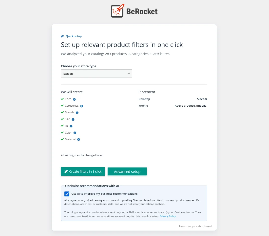 Advanced AJAX Product Filters ekran görüntüsü 1