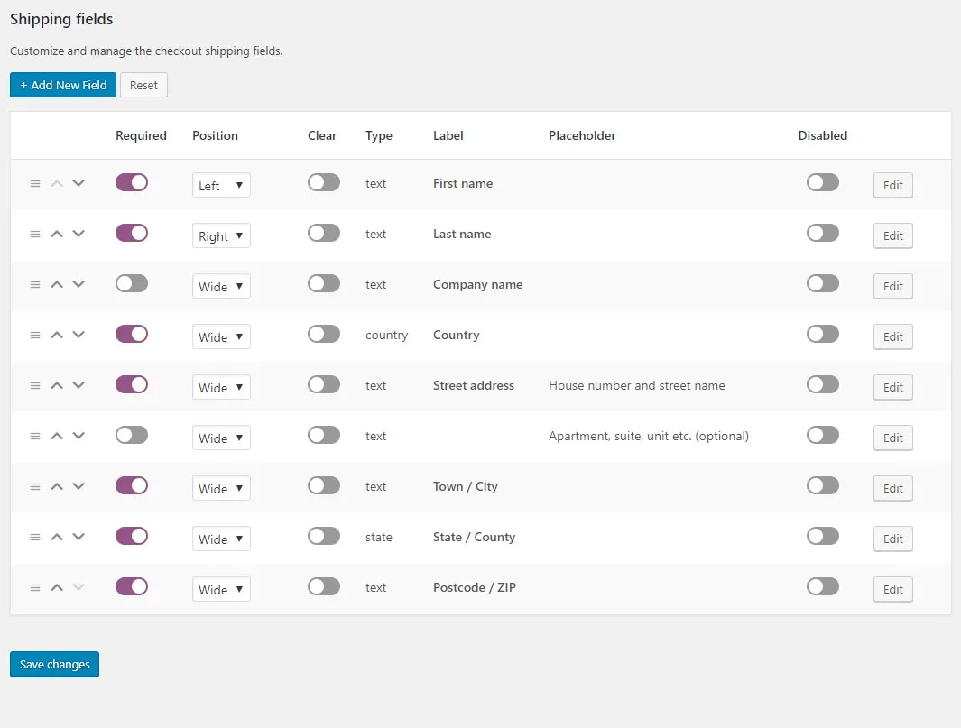 Checkout Field Manager (Checkout Manager) for WooCommerce ekran görüntüsü 3