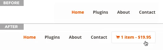 Menu Cart for WooCommerce ekran görüntüsü 1