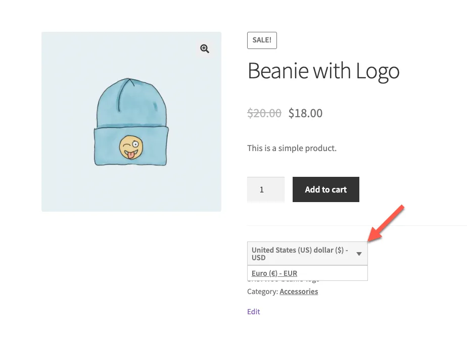 WPML Multilingual & Multicurrency for WooCommerce ekran görüntüsü 1