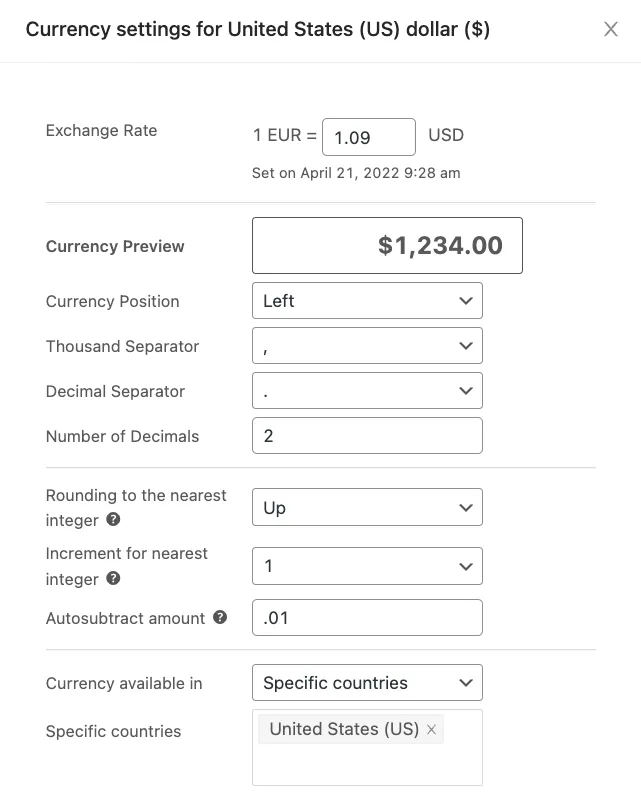 WPML Multilingual & Multicurrency for WooCommerce ekran görüntüsü 3