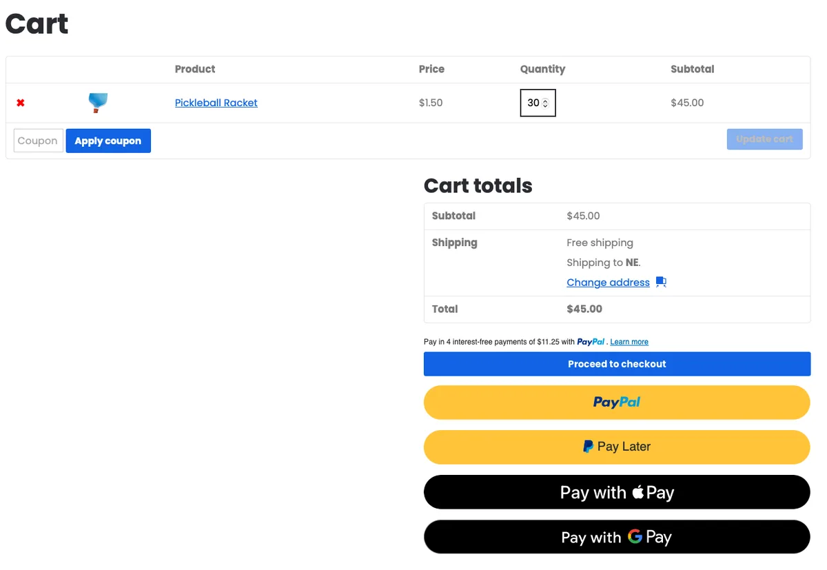 WooCommerce PayPal Payments ekran görüntüsü 2
