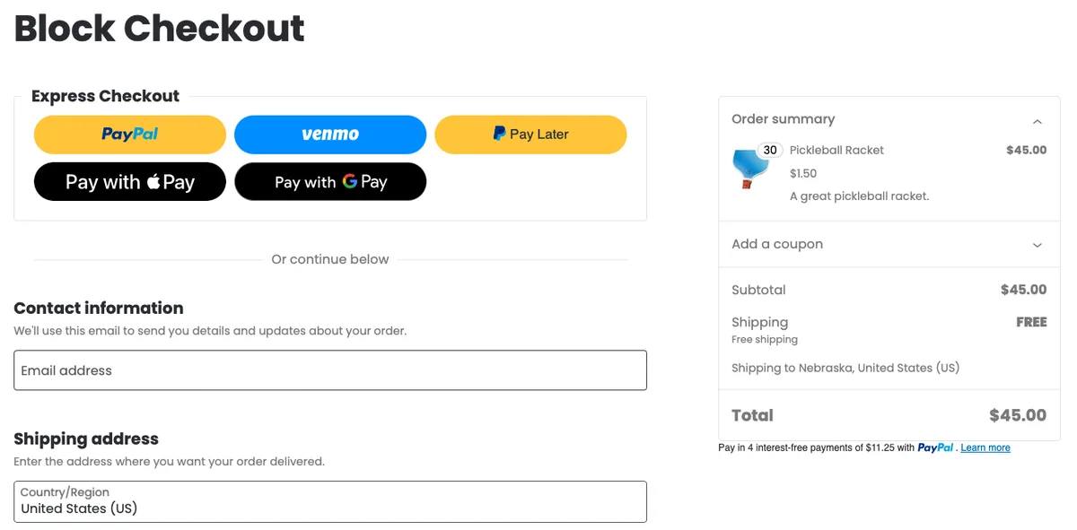 WooCommerce PayPal Payments ekran görüntüsü 3