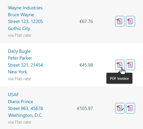 PDF Invoices & Packing Slips for WooCommerce ekran görüntüsü 3